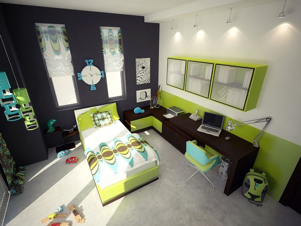Gözalıcı Yeşil Yatak Odaları