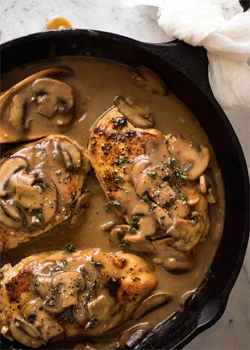 Kısa Yoldan Soslu Mantarlı Tavuk (Pratik ve Lezzetli Tarif)