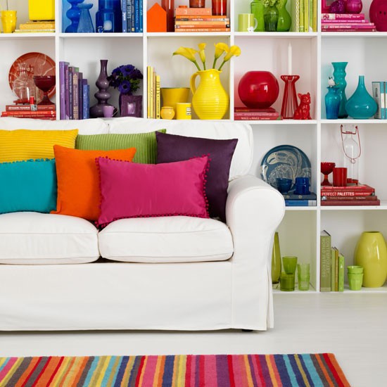 14 Renkli Oturma Odası Dekorasyonu 