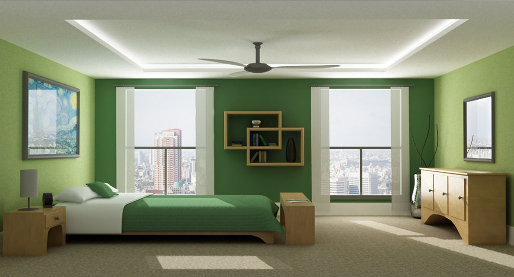 Gözalıcı Yeşil Yatak Odaları