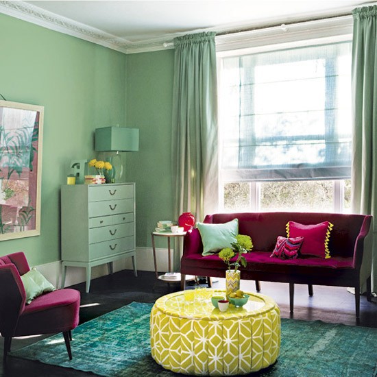 14 Renkli Oturma Odası Dekorasyonu 