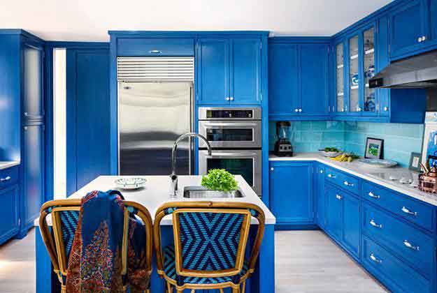 Mutfakta Mavi Renginin Şıklığı