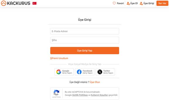 www.kackurus.coma Nasıl Üye Olunur?