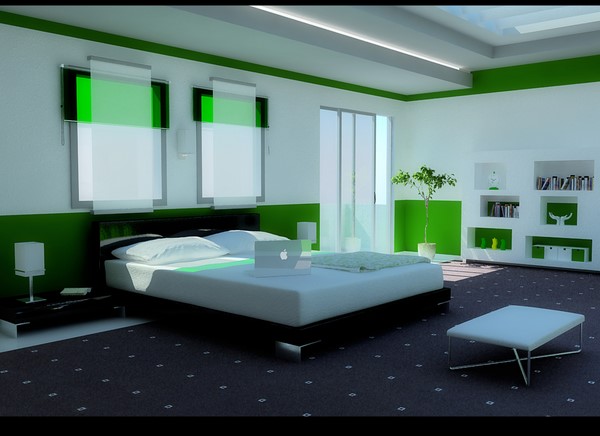 Gözalıcı Yeşil Yatak Odaları 