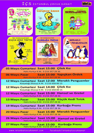 İstanbul Çocuk Sanatın Mayıs Ayı Programı