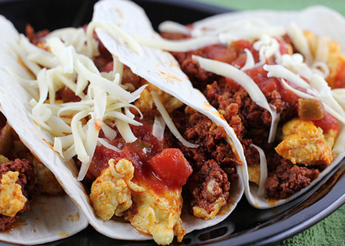 Otantik Meksika Kahvaltısı Tacos