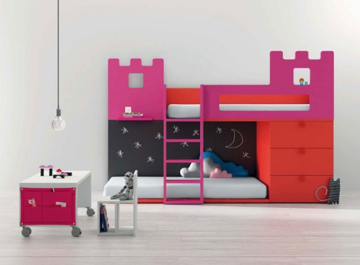 Renkli ve Modern Çizgilere Sahip Çocuk Odaları