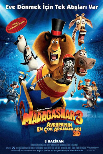 Madagaskar 3  Avrupanın En Çok Arananları