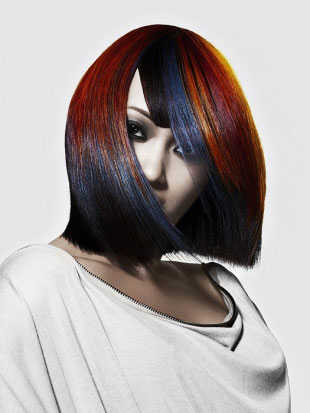 2013 Saç Modası Koyu Kahverengi Saçlarda Kırmızı Gölgeler 
