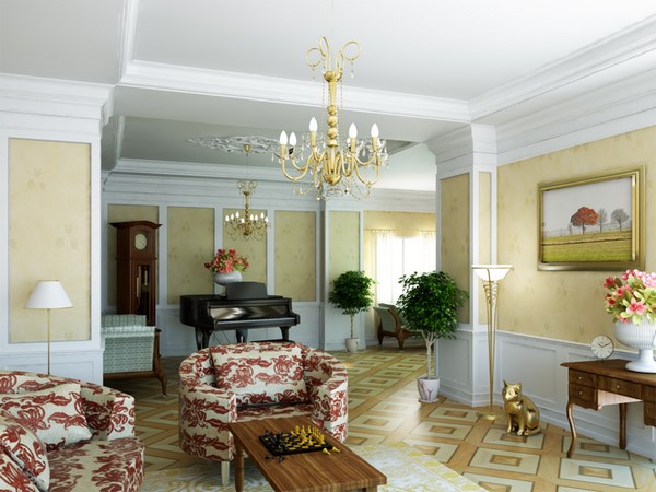Klasik ve Retro Stil Oturma Odaları 