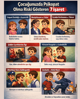 Çocuğunuzda Psikopat Olma Riski Var mı? 